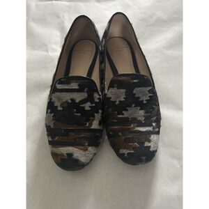Cole Haan Shoes Womens 6 Multicolor Leather Flat Loafers Aztec Navajo‎ Tribe EUC